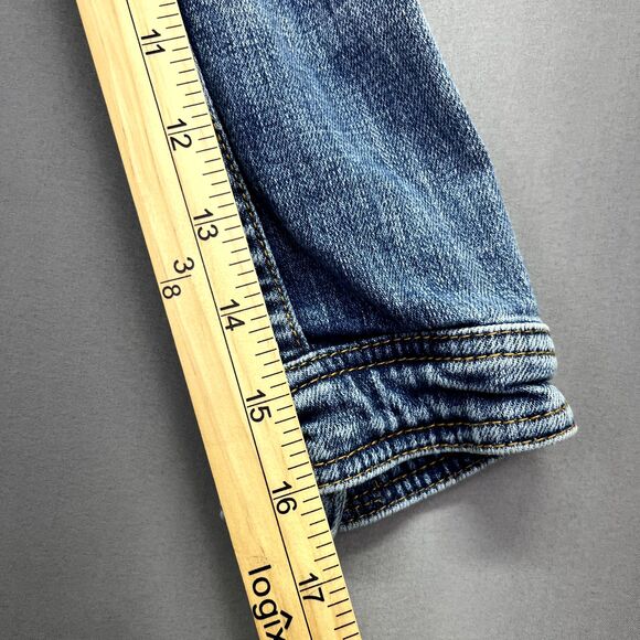 Anthropologie Pilcro and the Letterpress Denim Trucker Jacket Sz XSP - Picture 7 of 14